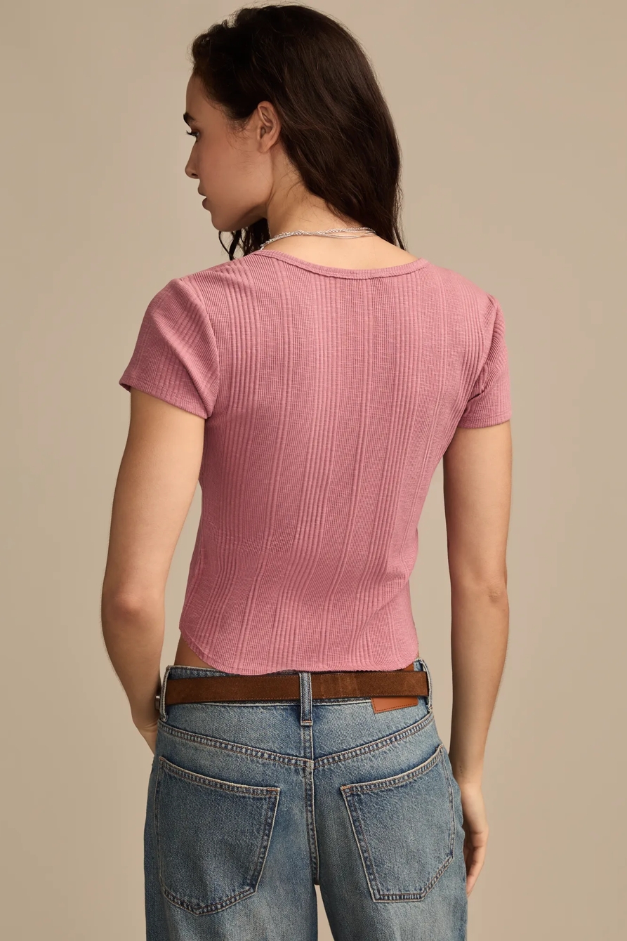 SHORT SLEEVE HENLEY, image 3