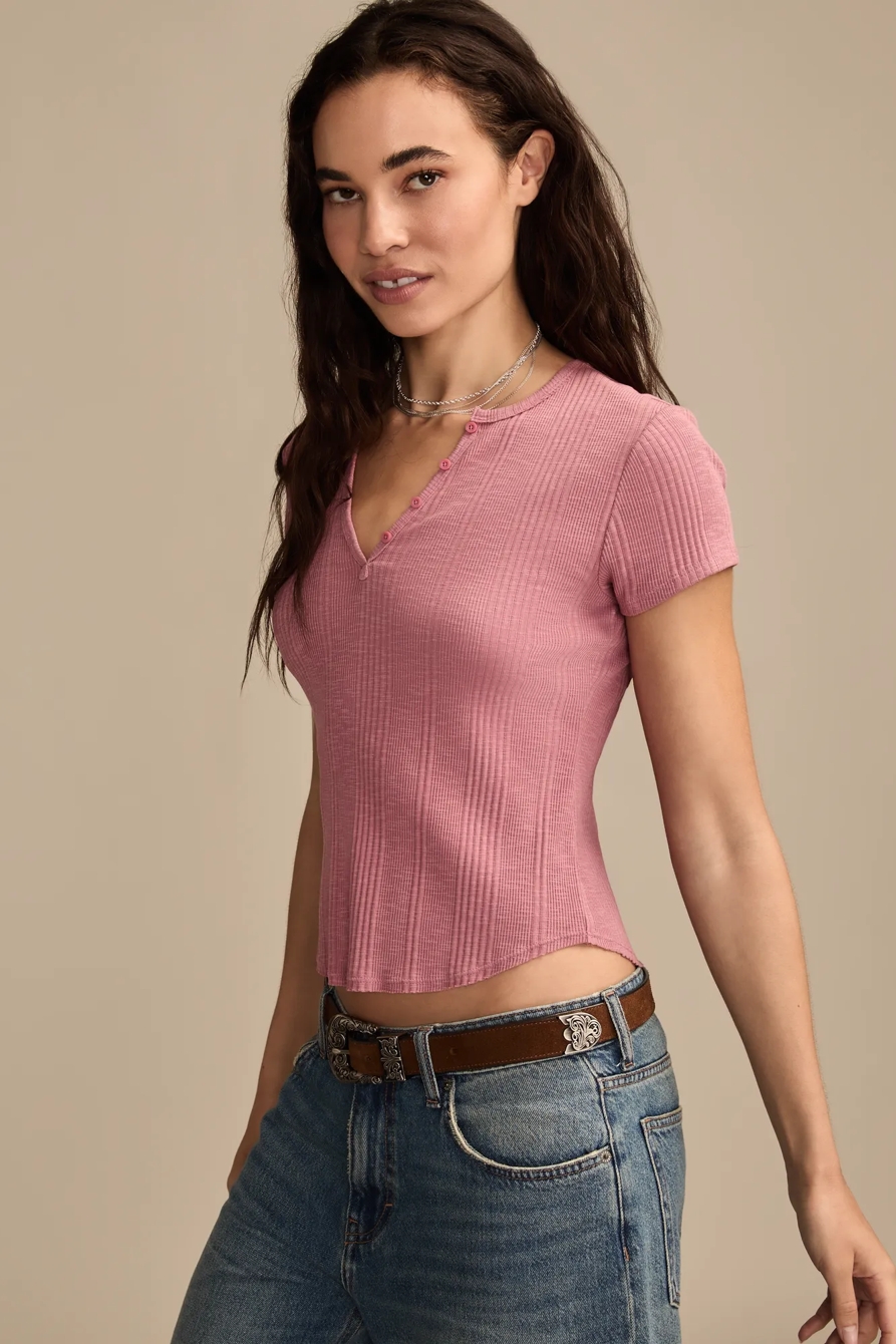 SHORT SLEEVE HENLEY, image 4