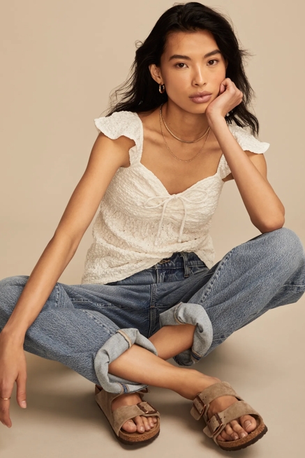 TEXTURED BABYDOLL TOP, image 2