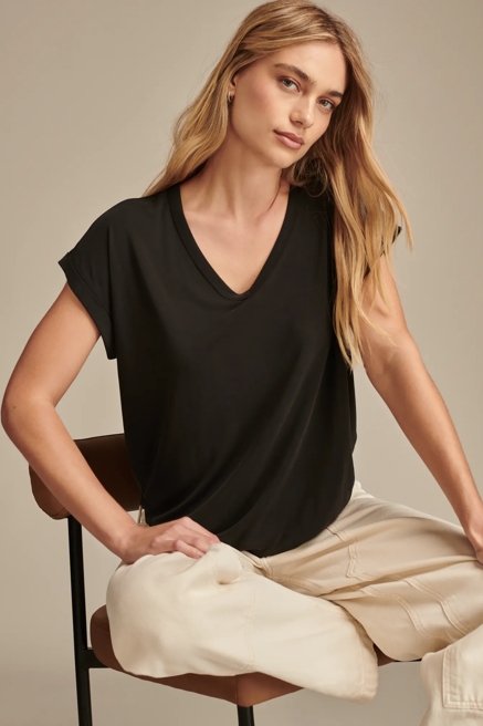 SANDWASH V-NECK TEE, image 1