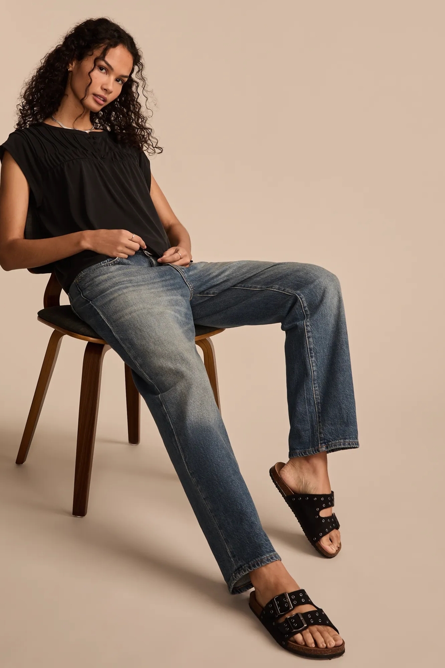 SMOCKED SANDWASH HENLEY, image 5