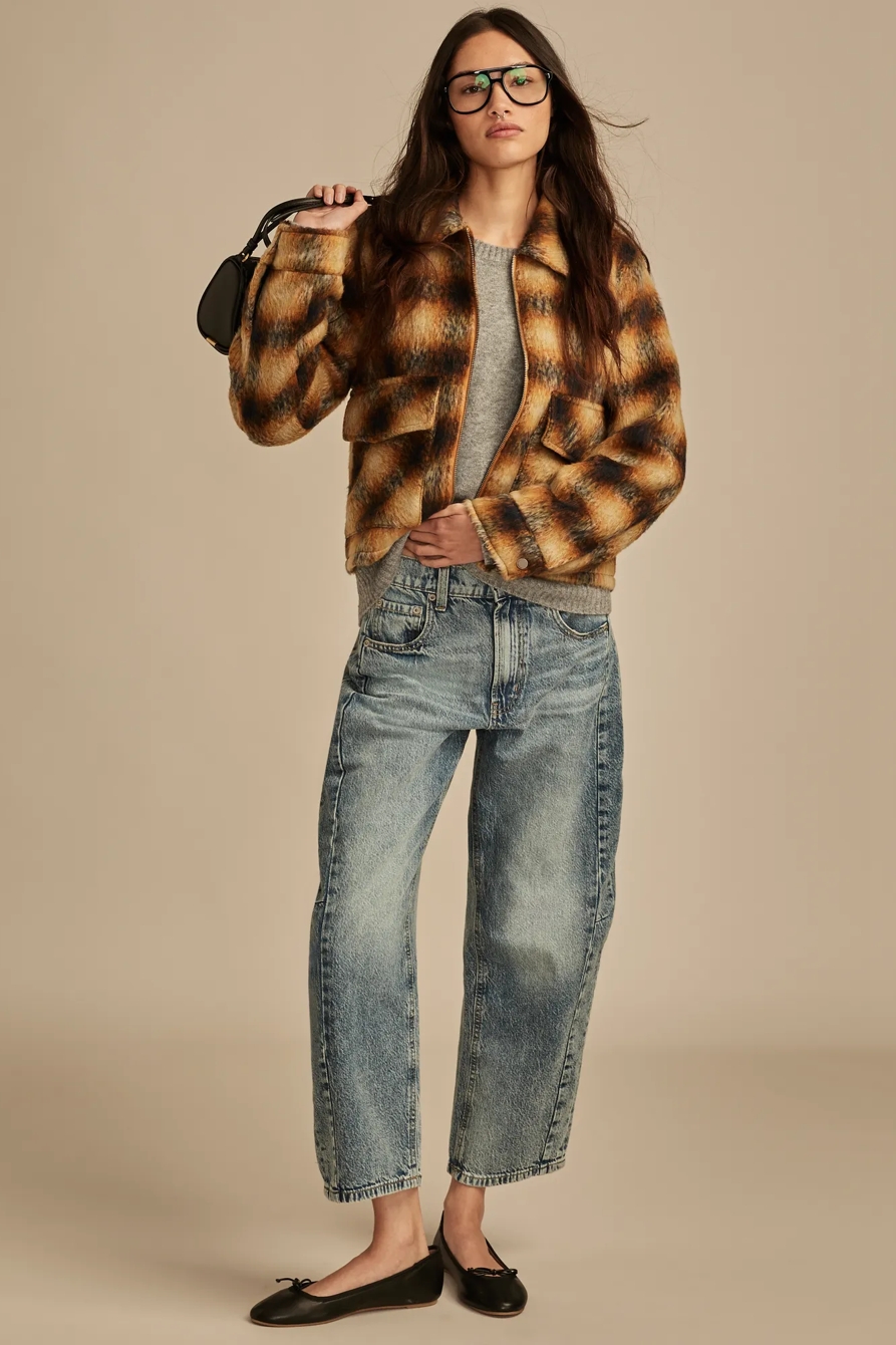 CROPPED PLAID JACKET, image 3