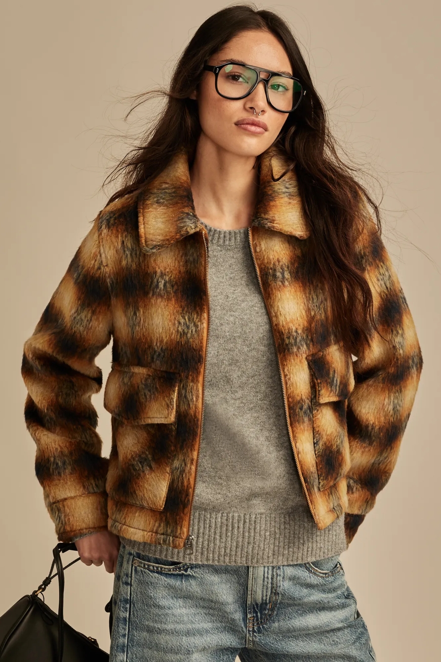 CROPPED PLAID JACKET, image 4