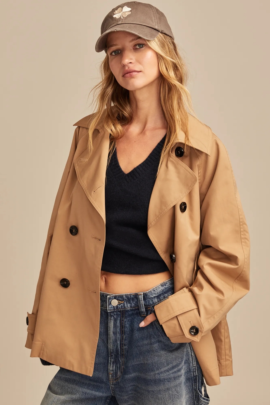 CROPPED TRENCH COAT, image 2