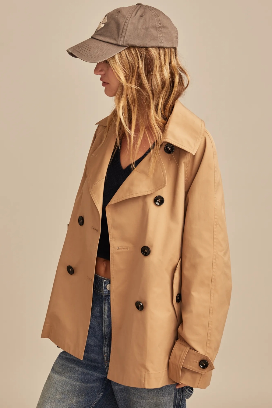 CROPPED TRENCH COAT, image 3