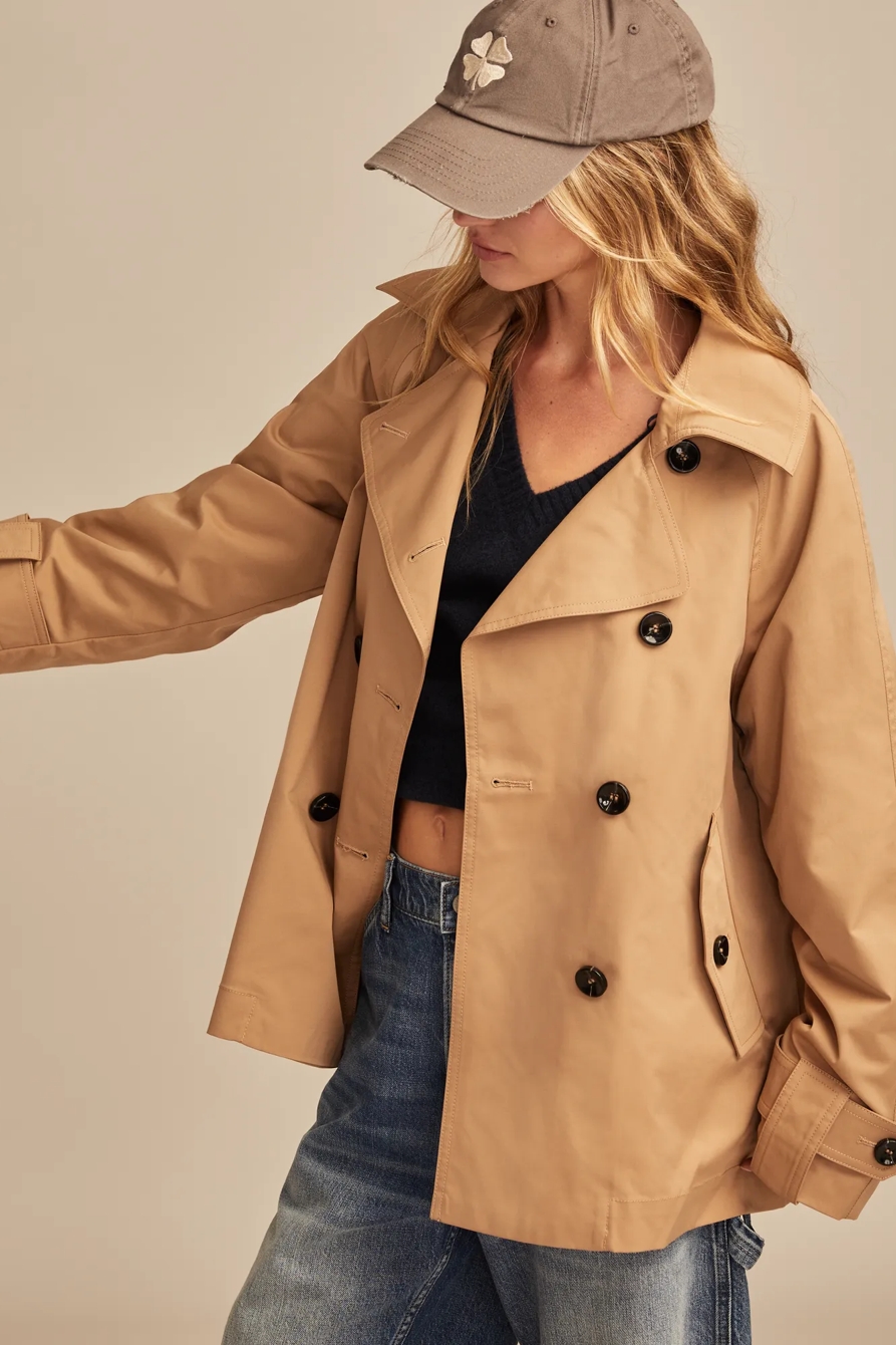 CROPPED TRENCH COAT, image 4