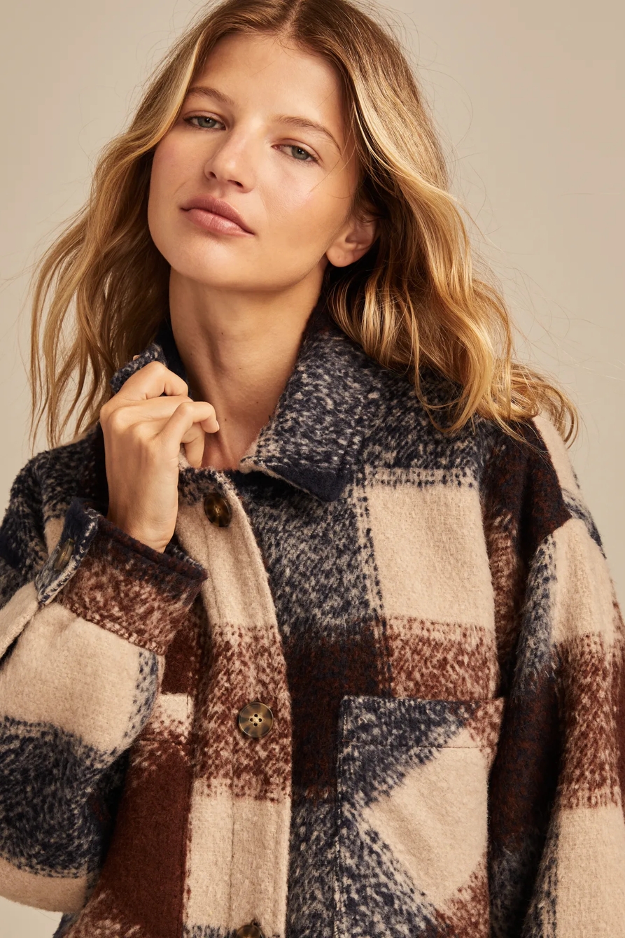 OVERSIZED PLAID SHIRT JACKET, image 2
