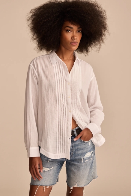 PINTUCK BUTTON DOWN, image 2