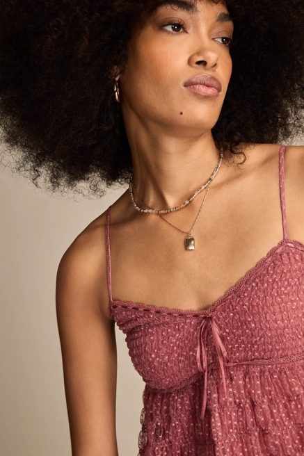 SMOCKED SHEER TANK, image 2