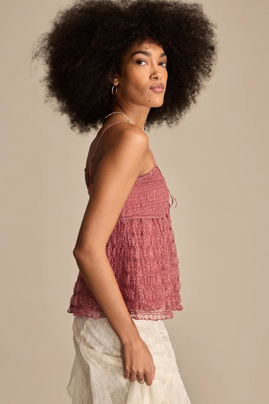SMOCKED SHEER TANK, image 4