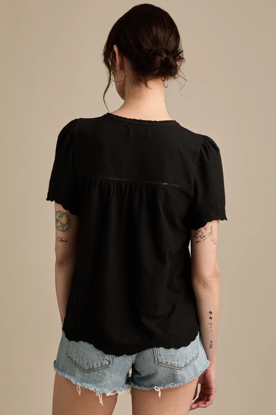 VERTICAL TRIMMED SHORT SLEEVE TOP, image 3