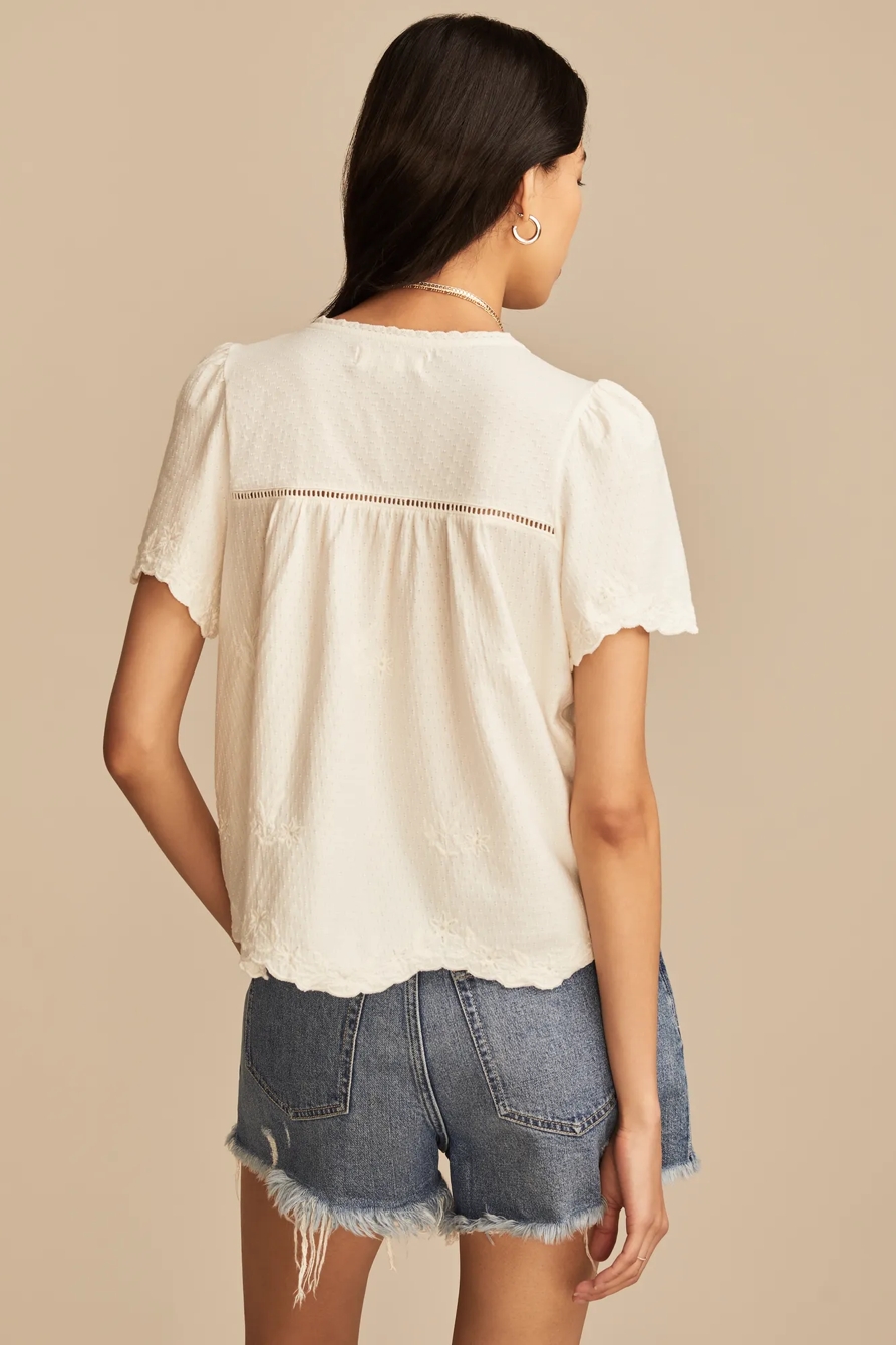 VERTICAL TRIMMED SHORT SLEEVE TOP, image 5