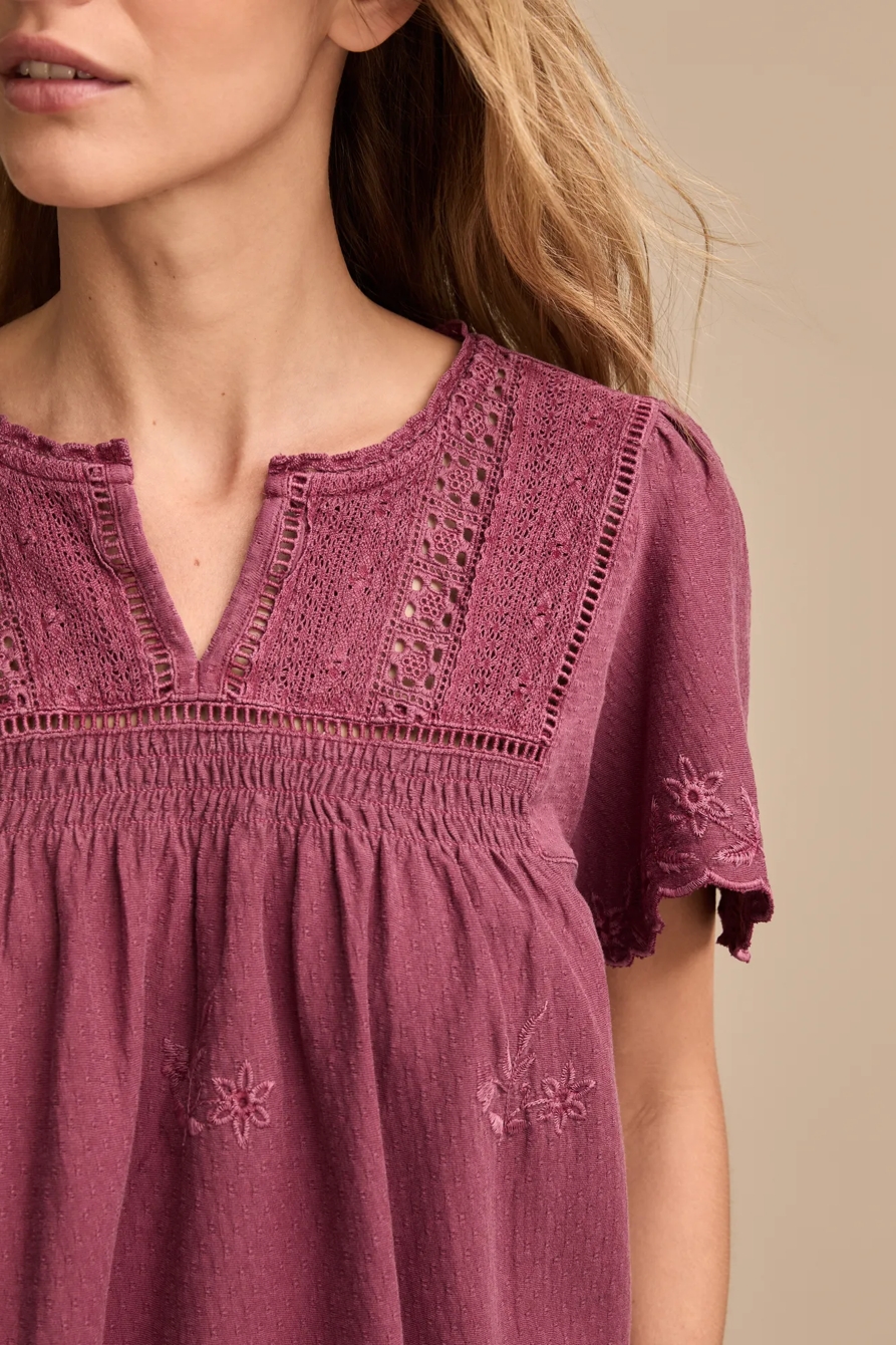 VERTICAL TRIMMED SHORT SLEEVE TOP, image 3