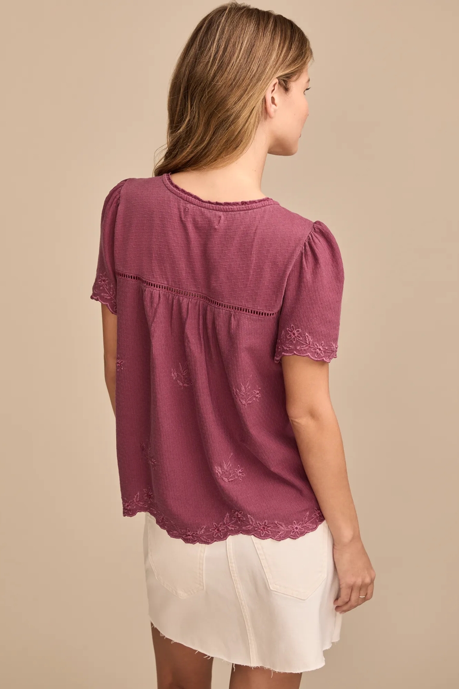 VERTICAL TRIMMED SHORT SLEEVE TOP, image 5