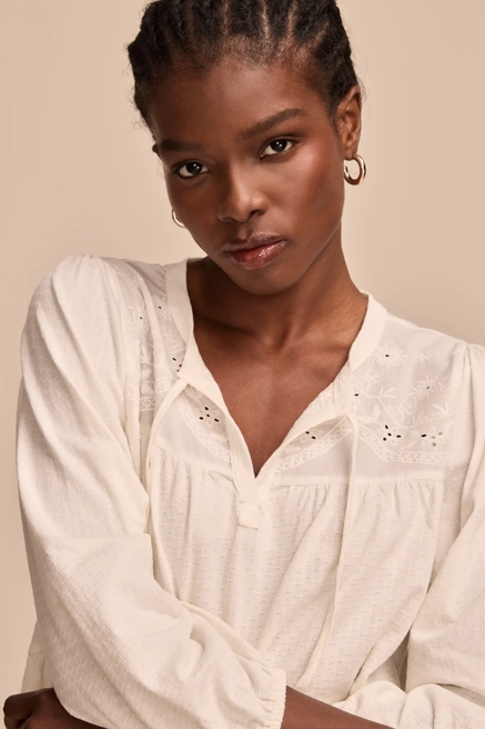 TIERED BABYDOLL TEXTURED TOP, image 2