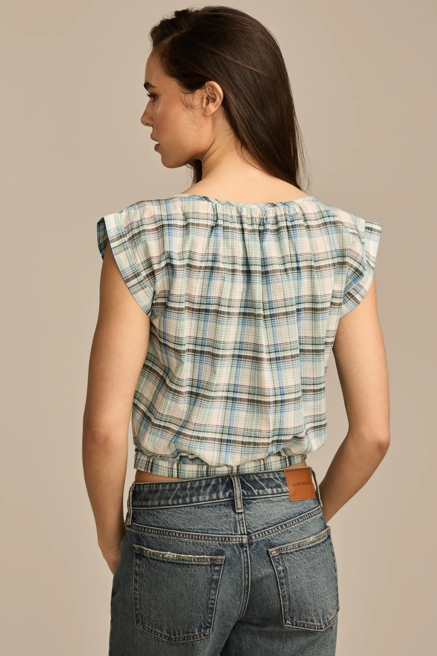 SLEEVELESS BUTTON DOWN BLOUSE, image 4
