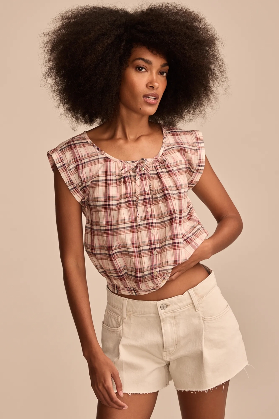 SLEEVELESS BUTTON DOWN BLOUSE, image 2