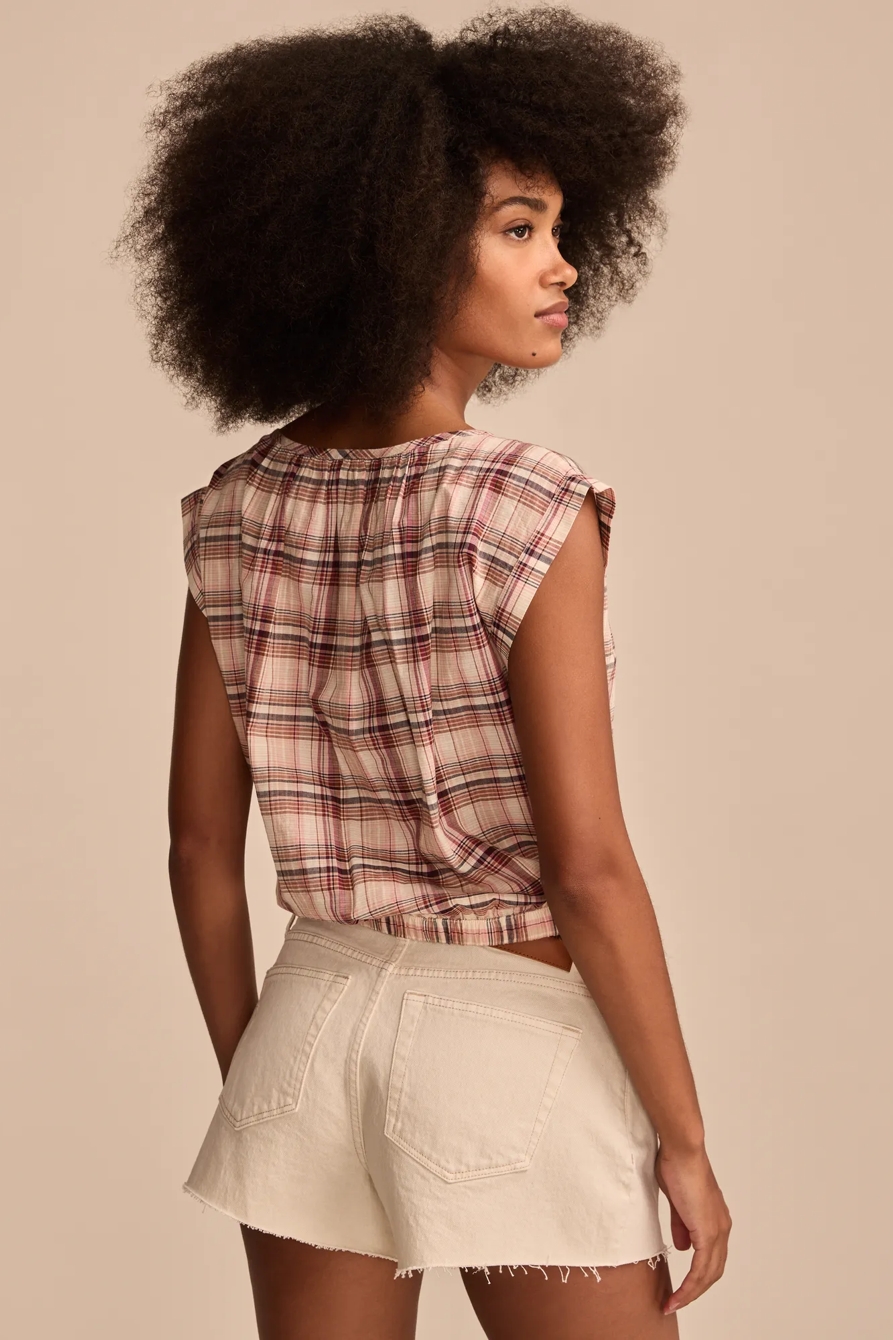 SLEEVELESS BUTTON DOWN BLOUSE, image 3