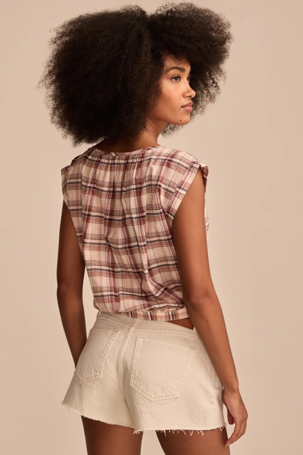 SLEEVELESS BUTTON DOWN BLOUSE, image 3