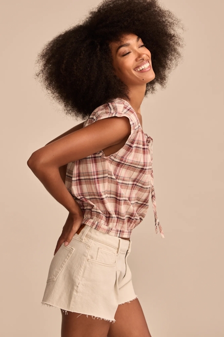 SLEEVELESS BUTTON DOWN BLOUSE, image 4