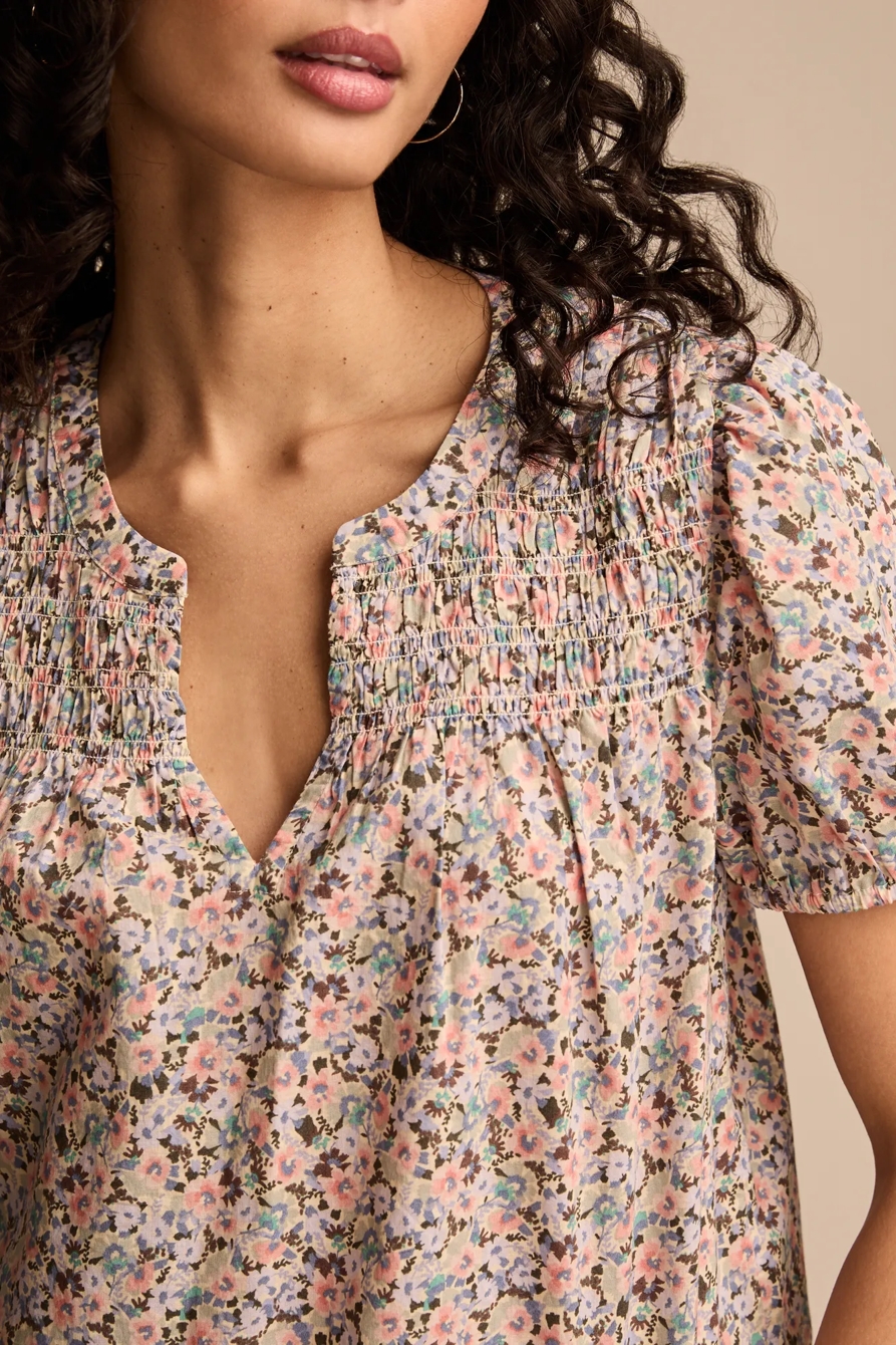 PRINTED PUFF SLEEVE TOP, image 3