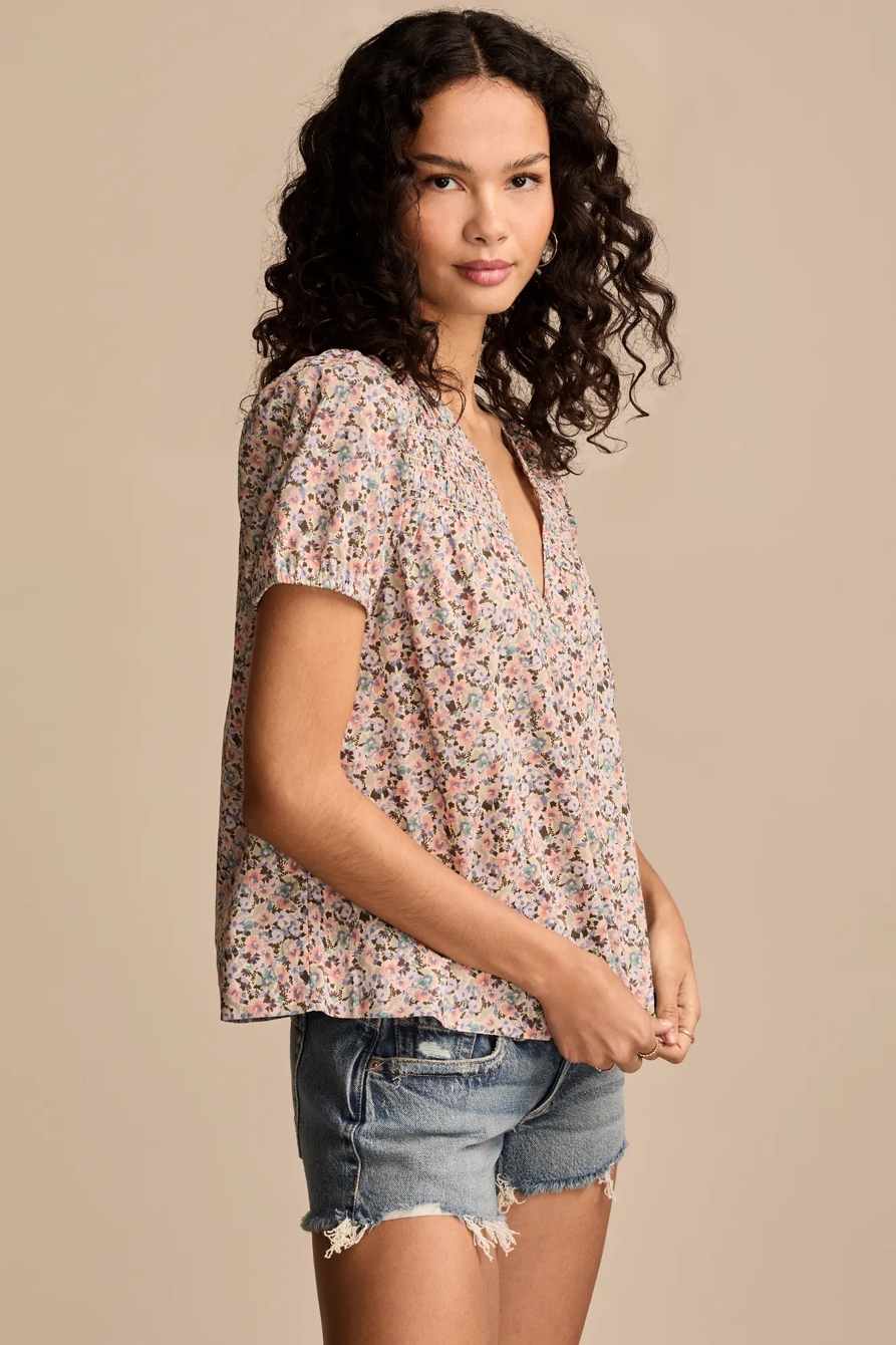 PRINTED PUFF SLEEVE TOP, image 4
