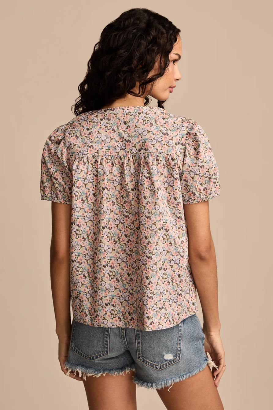 PRINTED PUFF SLEEVE TOP, image 5