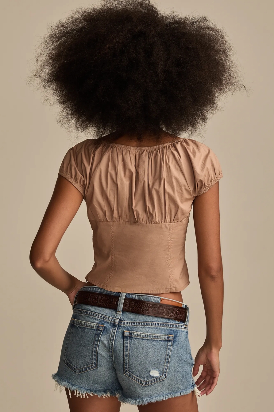 SHORT SLEEVE CORSET TOP, image 3
