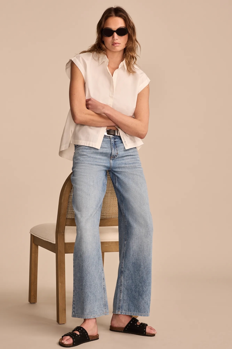 SLEEVELESS TUNIC BUTTON DOWN, image 2