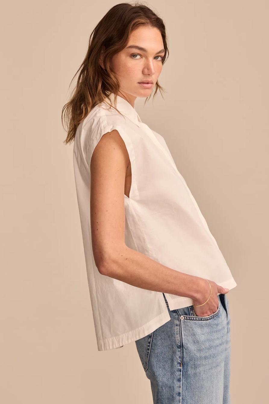 SLEEVELESS TUNIC BUTTON DOWN, image 4