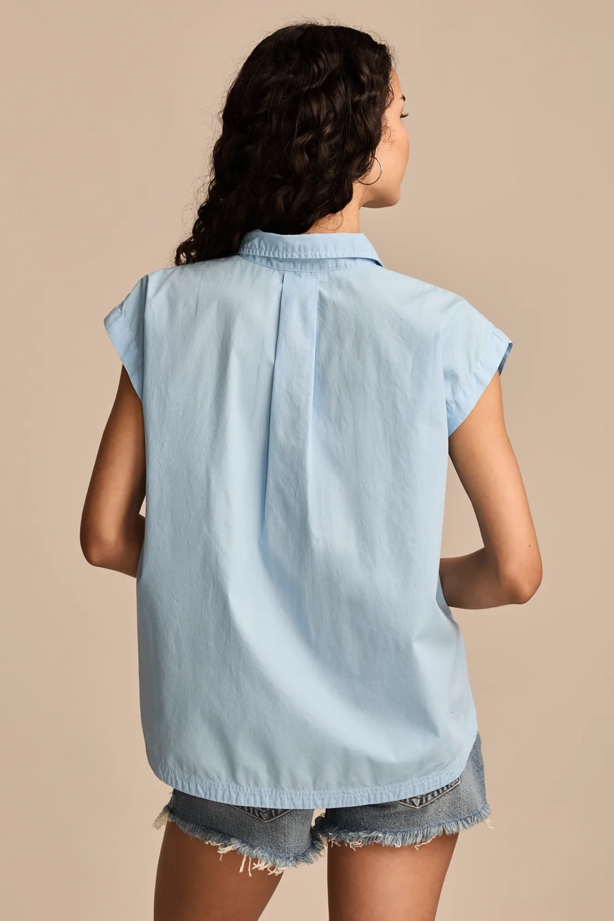SLEEVELESS TUNIC BUTTON DOWN
