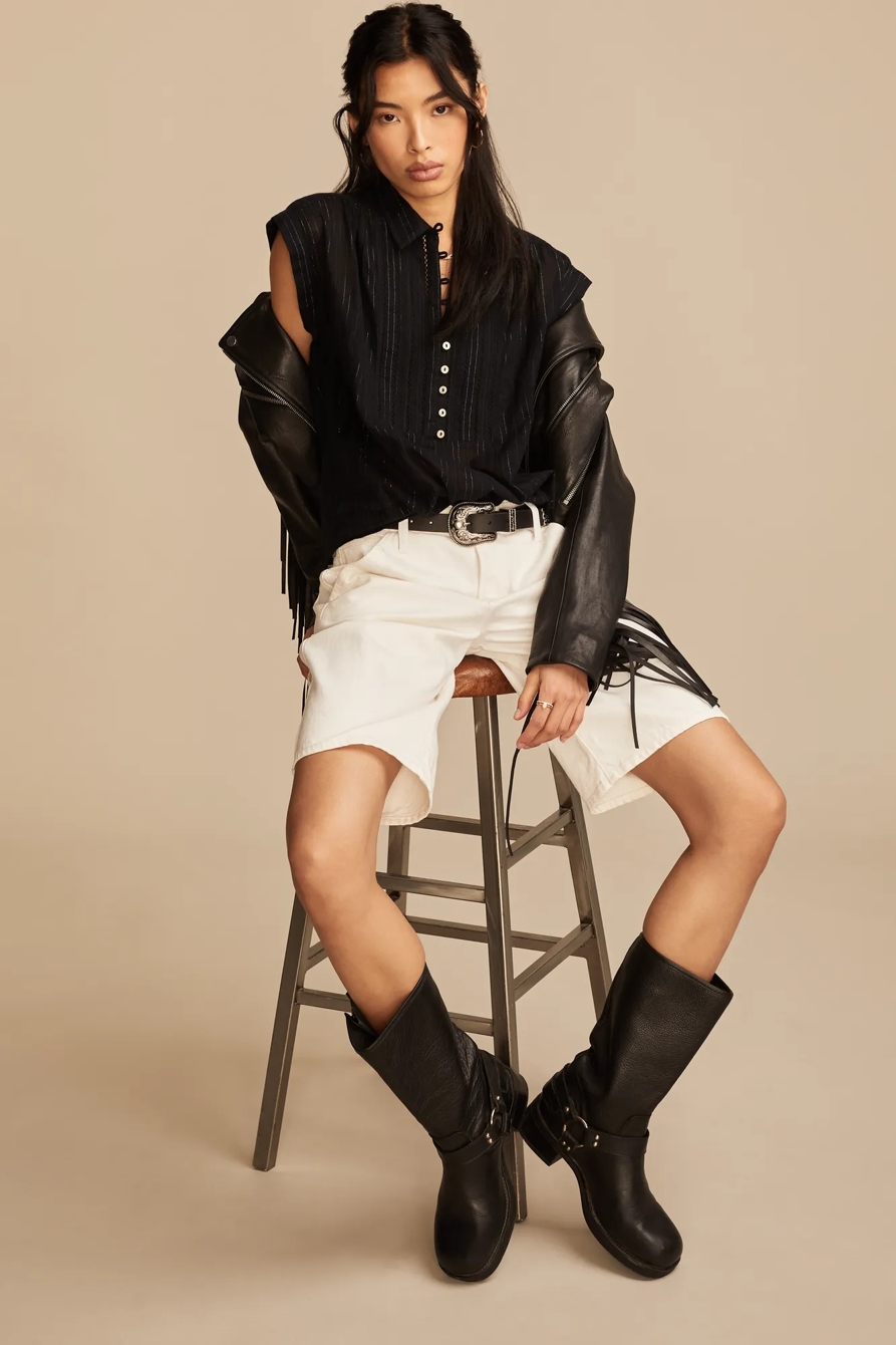 SOLID SHORT SLEEVE POPOVER, image 2