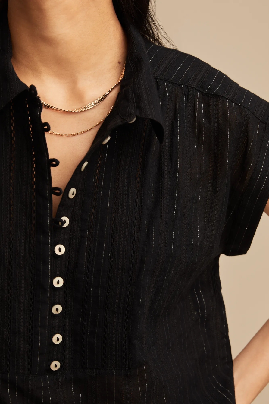SOLID SHORT SLEEVE POPOVER, image 5
