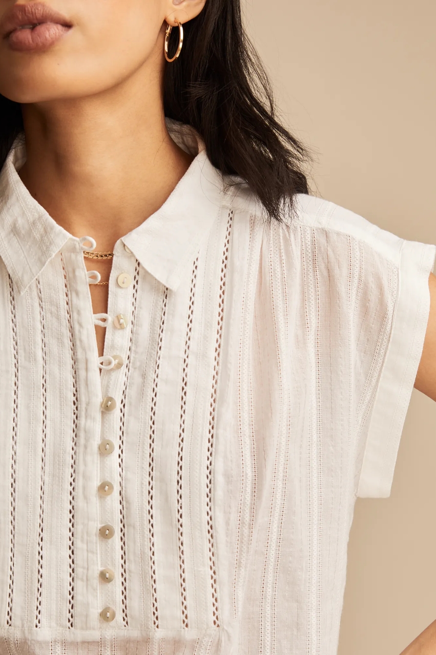 SOLID SHORT SLEEVE POPOVER, image 2