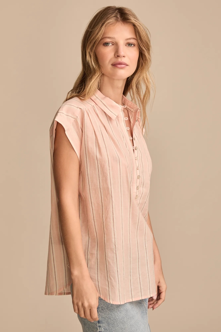 STRIPE SHORT SLEEVE POPOVER, image 3
