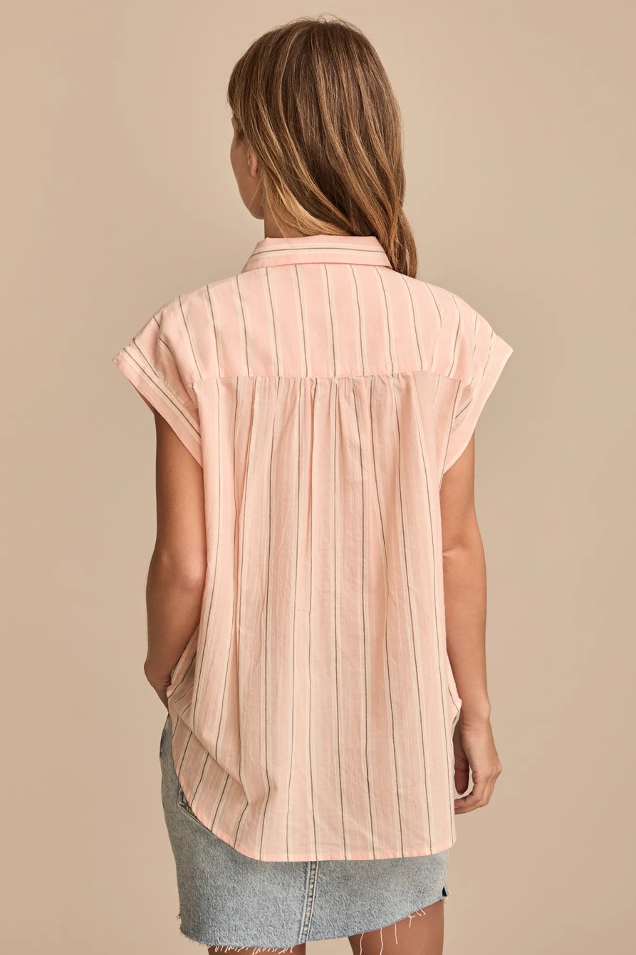 STRIPE SHORT SLEEVE POPOVER, image 4