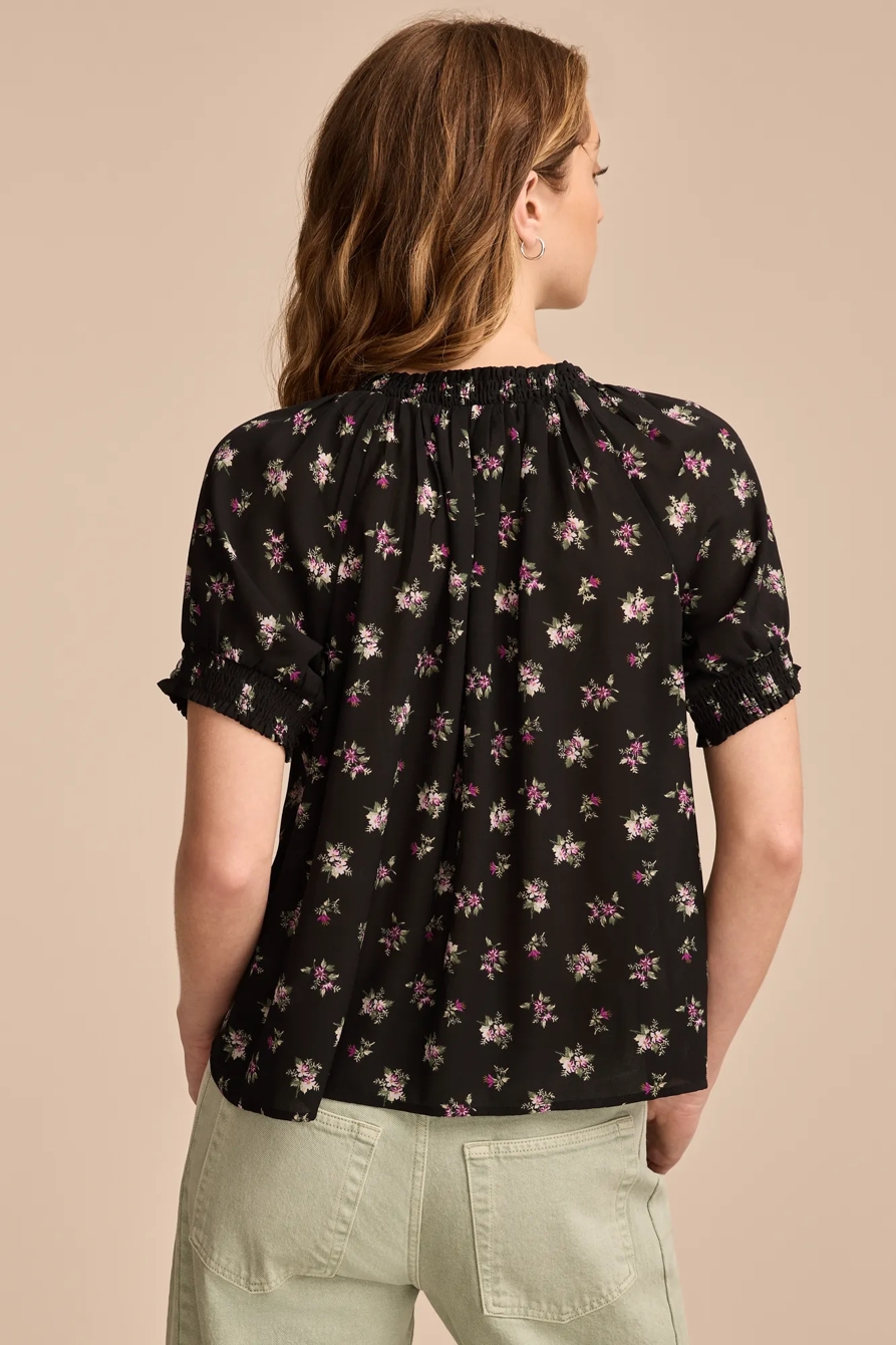 SHORT SLEEVE RUFFLE BUBBLE TOP, image 3