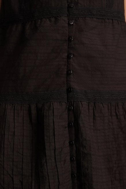 BUTTON FRONT LACE MINI DRESS, image 4