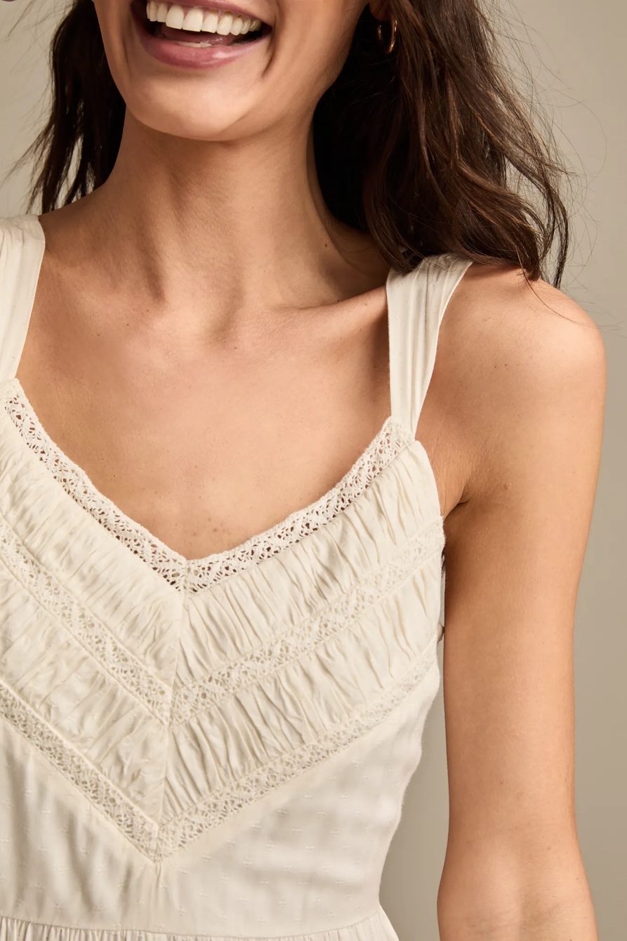 RUCHED LACE WIDE LEG JUMPSUIT, image 2