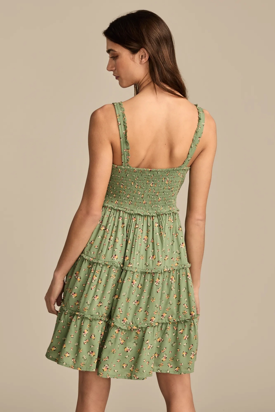TIERED RUFFLE CORSET MINI DRESS, image 5