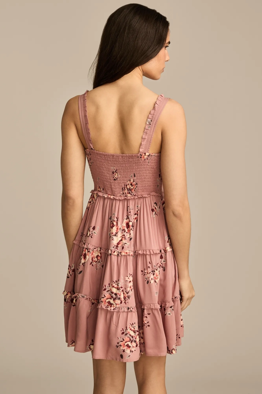 TIERED RUFFLE CORSET MINI DRESS, image 5