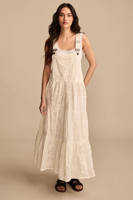 CUTWORK OVERALL MAXI DRESS, image 3