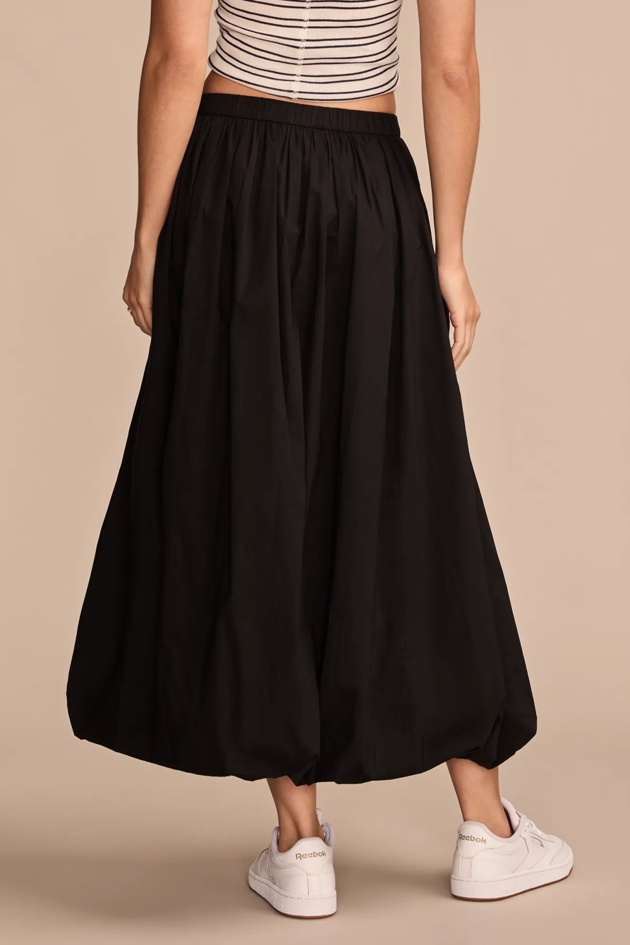 BUBBLE POPLIN MAXI SKIRT, image 4