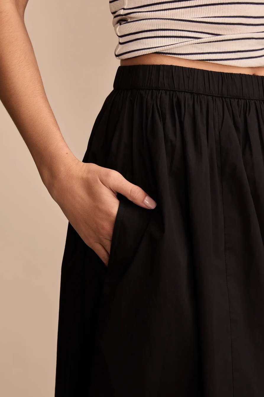 BUBBLE POPLIN MAXI SKIRT, image 5