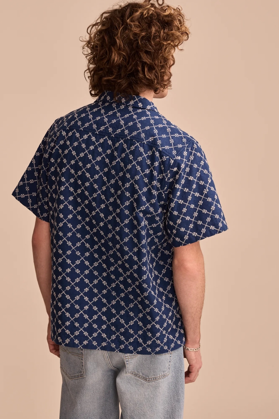 SHORT SLEEVE EYELET CAMP COLLAR SHIRT, image 5