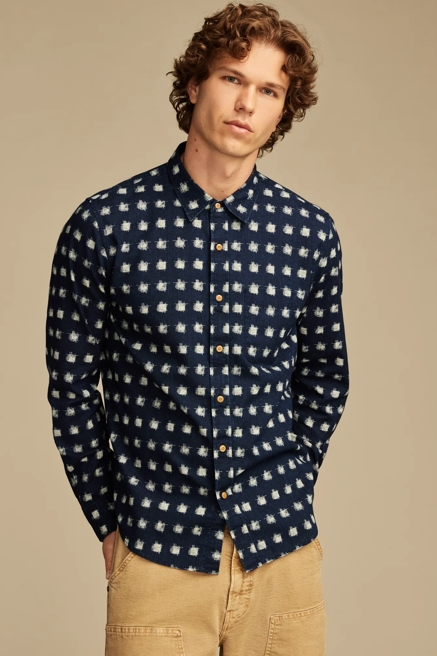 PRINTED 1 POCKET LONG SLEEVE SHIRT, image 1