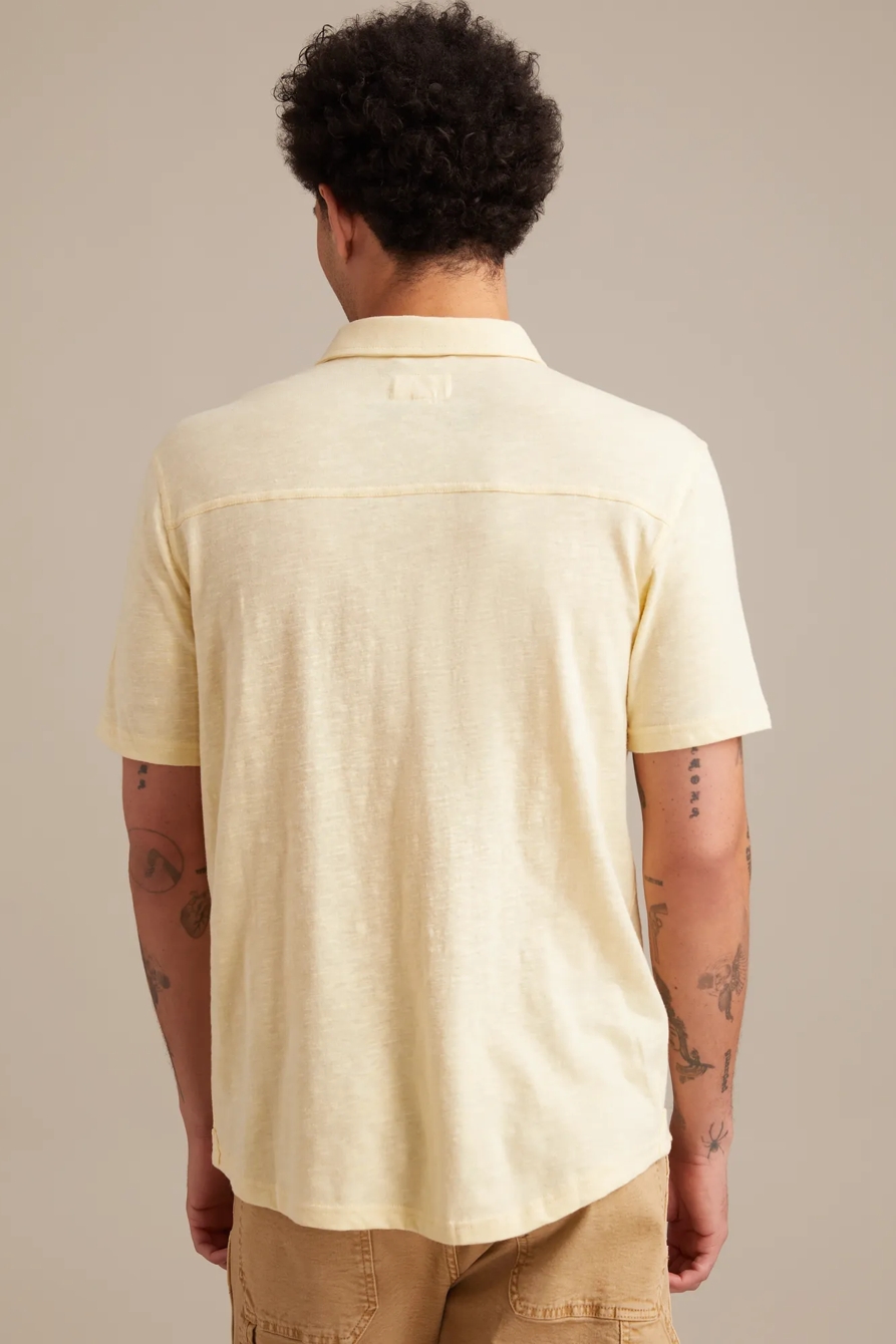 LINEN SHORT SLEEVE BUTTON UP SHIRT, image 5