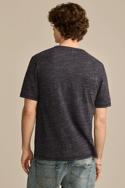 LINEN SHORT SLEEVE HENLEY, image 4