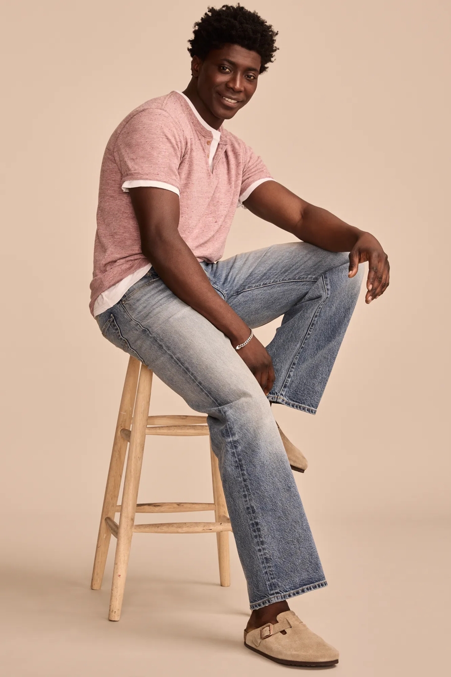 LINEN SHORT SLEEVE HENLEY, image 5