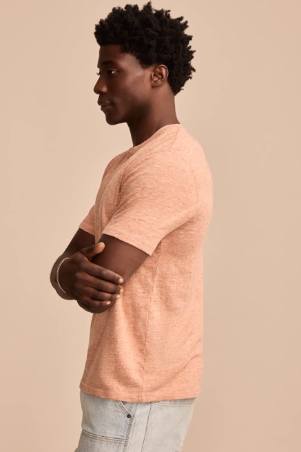 LINEN SHORT SLEEVE HENLEY, image 4